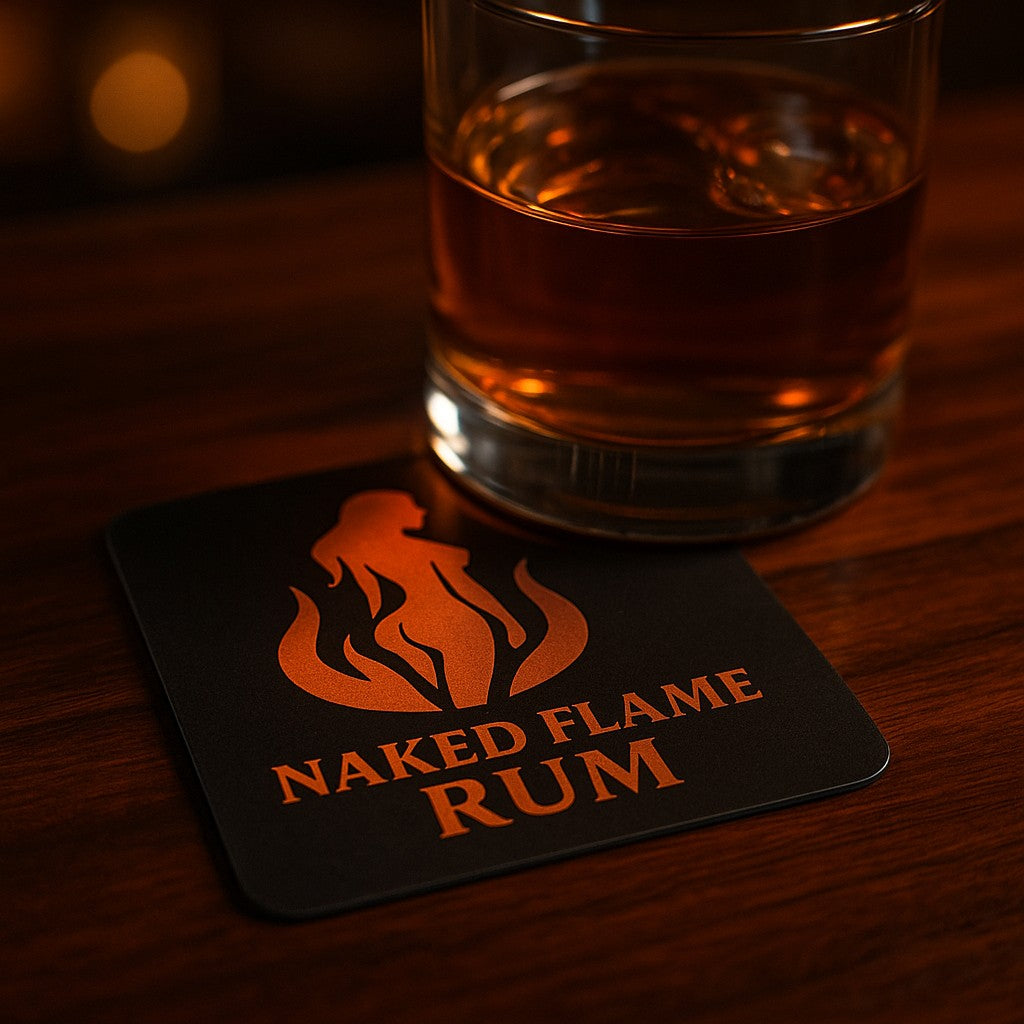 Naked Flame Rum Coaster